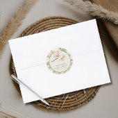 Tropical Botanical Garden Wedding Thank You Favor Ronde Sticker