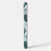 Tropical Botanical Green Monsteras iPhone Hoesje (Linkerkant)