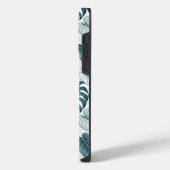 Tropical Botanical Green Monsteras iPhone Hoesje (Linkerkant)