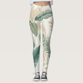 Tropical Botanical Seamless Pattern for  Leggings (Voorkant)