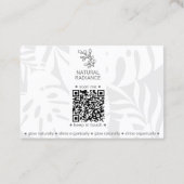 Tropical Botanicals Roze Mode Schoonheidsproducten Visitekaartje (Achterkant)