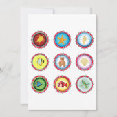 Tropical Bottle Petten Ontwerp Oceaan en Wildlife Kaart (Voorkant)