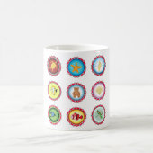 Tropical Bottle Petten Ontwerp Oceaan en Wildlife Koffiemok (Center)