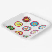 Tropical Bottle Petten Ontwerp Oceaan en Wildlife Papieren Bordje (Gebogen)