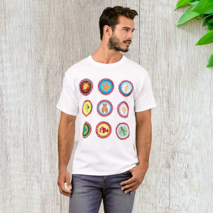 Tropical Bottle Petten Ontwerp Oceaan en Wildlife T-shirt