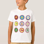 Tropical Bottle Petten Ontwerp Oceaan en Wildlife T-shirt (Voorkant)