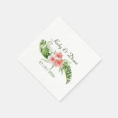 Tropical Bouquet Wedding Servet (Hoek)