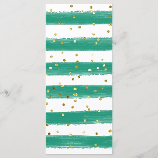 Tropical Boy Sloth Baby shower Menu (Achterkant)