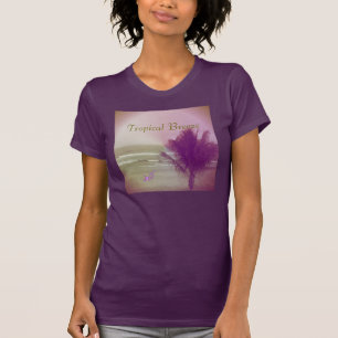 Tropical Breeze Fine Jersey Eggplant T-shirt