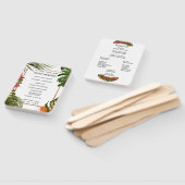 Tropical Breeze Floral Wedding Ceremony Programma Handwaaier (Niet-gemonteerd)