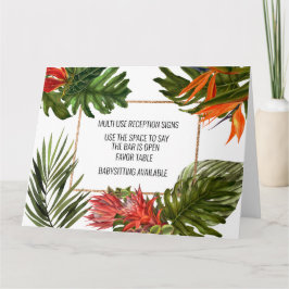 Tropical Breeze Multi-use Bruiloft Receptie Tekens Kaart