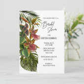 Tropical Breeze Orchid Botanical Vrijgezellenfeest Kaart (Staand voorkant)