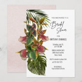 Tropical Breeze Orchid Botanical Vrijgezellenfeest Kaart (Voorkant / Achterkant)