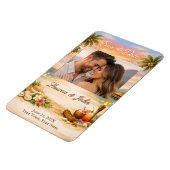 Tropical Breeze Photo Save The Date Wedding Magnet Magneet (Linkerzijde)