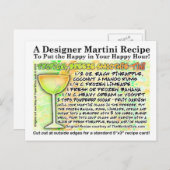 Tropical Breeze Smoothie Martini Recept Briefkaart (Voorkant / Achterkant)
