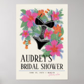 Tropical Bridal Lingerie Vrijgezellenfeest Event S Poster (Voorkant)
