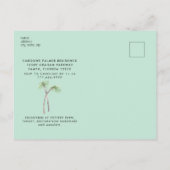 Tropical Bride Photo Mint Vrijgezellenfeest Invite Uitnodiging Briefkaart (Achterkant)