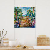 Tropical Bridge Poster (Keuken)