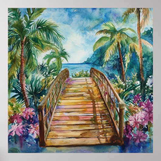 Tropical Bridge Poster (Voorkant)