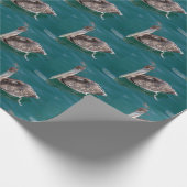 Tropical Brown Pelican Cadeaupapier (Hoek)