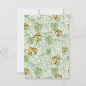 Tropical Business Dank u Orde Kaart w / QR-code (Achterkant)