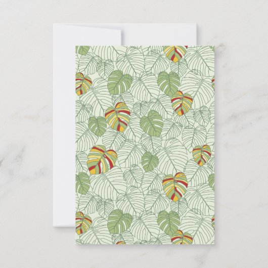 Tropical Business Dank u Orde Kaart w / QR-code (Achterkant)