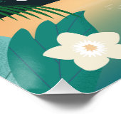 Tropical Camping Zomer Sale Zakelijke advertenties Perfect Poster (Hoek)