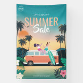 Tropical Camping Zomer Sale Zakelijke advertenties Spandoek (Verticaal)