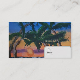 Tropical  card contactkaartje