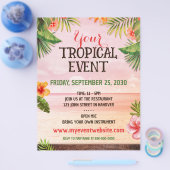 Tropical Caribbean Beach Party Event Flyer (Enkel)
