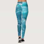 Tropical Caribbean Cruise Turquoise Water Foto Leggings (Achterkant)