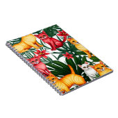 Tropical Cats Pattern Notitieboek (Rechterzijde)