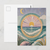 Tropical Celestial Shore Briefkaart (Voorkant / Achterkant)