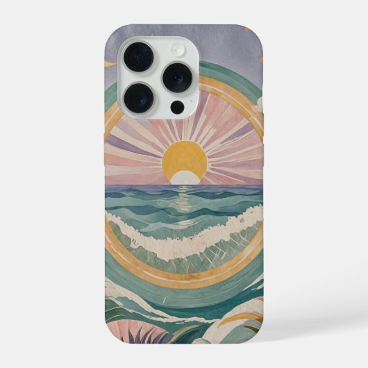 Tropical Celestial Shore iPhone Hoesje (Achterkant)