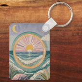 Tropical Celestial Shore Sleutelhanger (Achterkant)