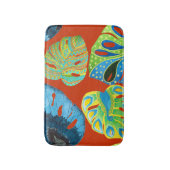 Tropical Chic: naadloos bladpatroon. Badmat (Voorkant Verticaal)