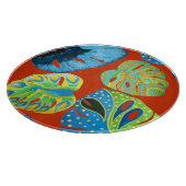 Tropical Chic: naadloos bladpatroon. Snijplank (Hoek)