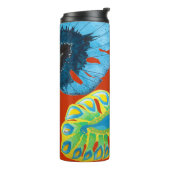 Tropical Chic: naadloos bladpatroon. Thermosbeker (Gedraaid links)