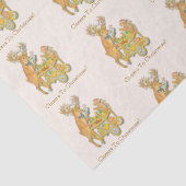 Tropical Chinoiserie Christmas Bar cart Tissuepapier (Detail)