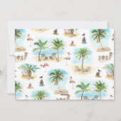 Tropical Christmas Beach 3 Foto Feestdagenkaart (Achterkant)