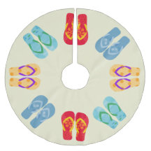 Tropical Christmas Beach Teenslippers Sandalen