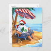 Tropical Christmas briefkaart (Voorkant / Achterkant)