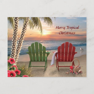 Tropical Christmas briefkaart