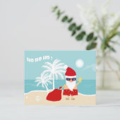 Tropical Christmas briefkaart (Staand voorkant)