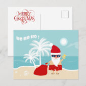 Tropical Christmas briefkaart (Voorkant / Achterkant)