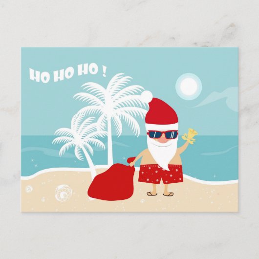 Tropical Christmas briefkaart (Voorkant)