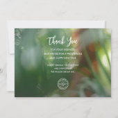 Tropical Christmas Business Logo Feestdagenkaart (Achterkant)