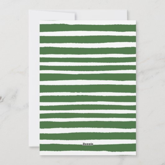 Tropical Christmas Flat Holiday Kaart (Achterkant)