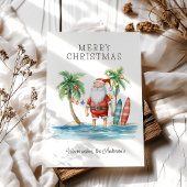 Tropical Christmas Flat Holiday Kaart