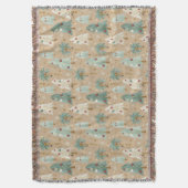 Tropical Christmas Fusion Festive Palm & Pine Tree Deken (Voorkant Verticaal)